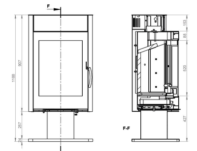 Печь EMBER Миляна SKI 400 DV