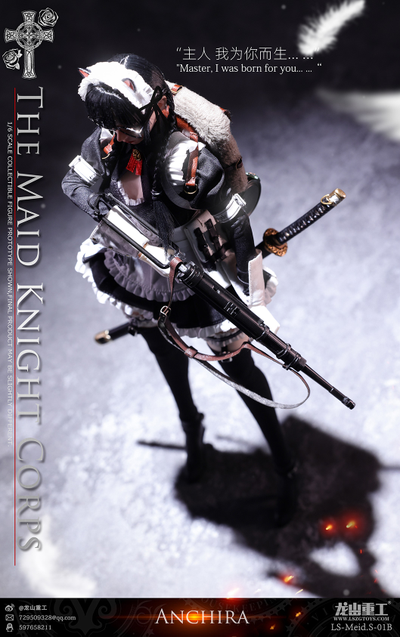 ПРЕДЗАКАЗ - Боевая горничная-стрелок - Коллекционная фигурка 1/6 Maid Knight Corps Grenade Soldier ANCHIRA (LS-Meid.S-01B) - Longshan ?ЦЕНА: 19500 РУБ.?