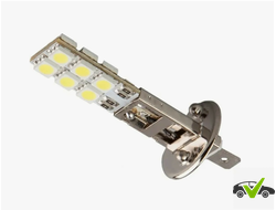 Светодиодная лампа 1109023 H1-12SMD (ПТФ/ ДХО) 5000K 12V (блистер 1 шт.) Гарантия 6 месяцев