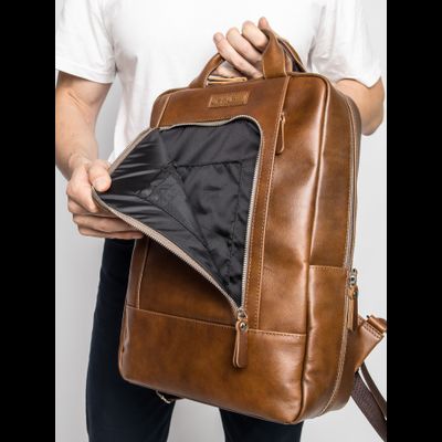 Кожаный рюкзак Viterbo Premium brown (арт. 3111-63)