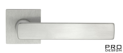 Дверная ручка на квадратном основании Fratelli Cattini "ELLE" 8-CS матовый хром