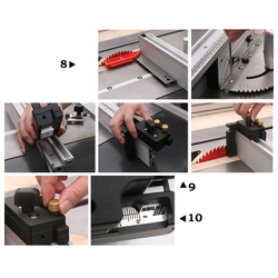 Упор с линейкой и ограничителем для транспортира "V.PRO"