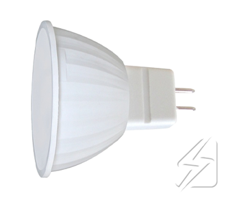 Светодиодная лампа MR16 G5.3 3 W 6500к  пластиковый корпус