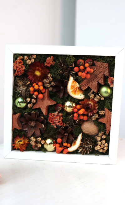 Новогодняя эко-картина № 1175