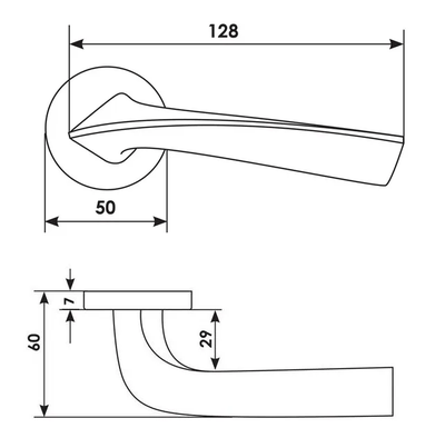 Дверные ручки Morelli Luxury COMETA BIA Цвет - Белый