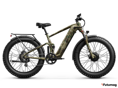 Электровелосипед PUCKIPUPPY GOLDEN R зеленый камуфляж