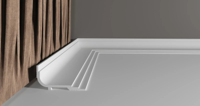 Потолочный плинтус DECOR-DIZAYN DD516, из дюрополимера, под покраску, ударопрочный, 2 метра