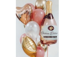 композиция из шаров шампань