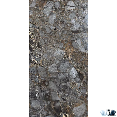 Керамогранит Staro Palacio Canyon Black 60х120 см глянцевый high gloss