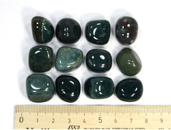 Гелиотроп, галтовка в ассортименте, Индия (15-20 мм, 5-7 г) №21469