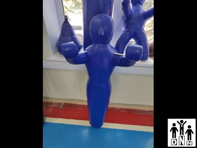 Манекен для борьбы одноногий МБОТ 6 (ПВХ 630 г/м2, высота 1,7 м, вес 50-65 кг) DNN