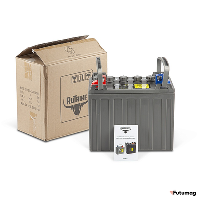 Тяговый WET аккумулятор Rutrike DT1275 (T1275) 12V100A/H C3