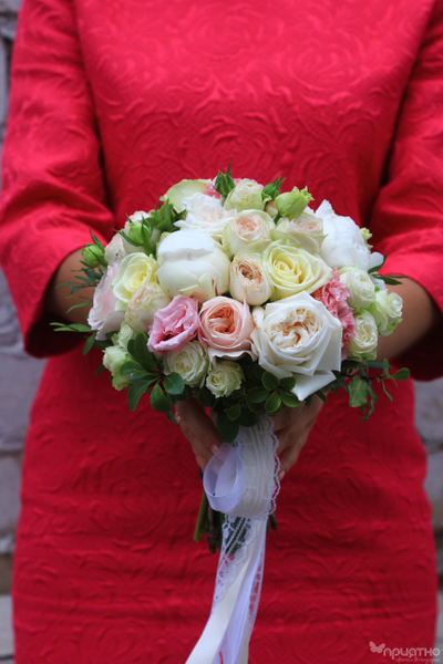 Букет невесты & Бутоньерка № 1325