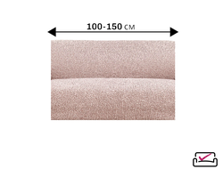 Чехол на 2хм диван без подлокотников Тела Пианта Кофейный. ИТАЛИЯ