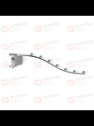 7SL7035A Крючок d-7мм волнообразный хром 7 шариков для профиля системы Vertical L=290 мм