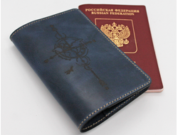 Обложка на паспорт с гравировкой "Вокруг Света"