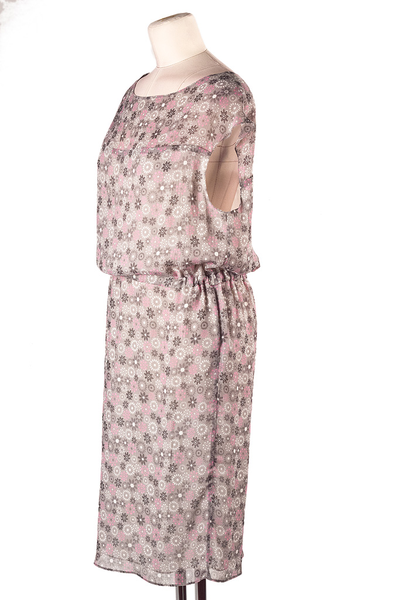 Платье Grey flower silk collection