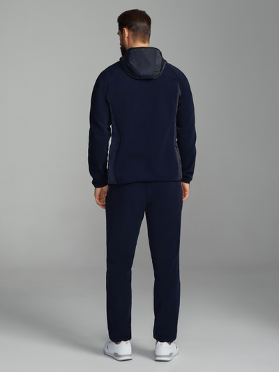 Мужской спортивный костюм, с гербом России  111SKM-1166 синий, на флисе