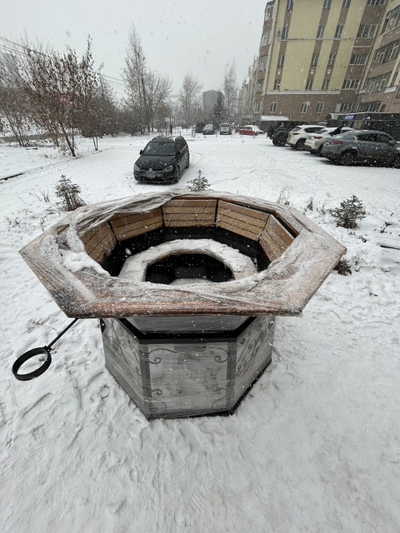 Банный чан на 6 человек 200 х 200 см (внутренние размеры)