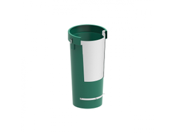 Секция мусоросброса прямая (усиленная) зеленая