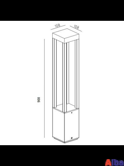 LED светильник садово-парковый 848-900