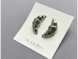 Серьги круассаны
