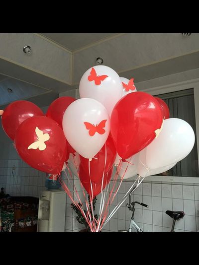 Шар гелиевый "с бабочками"