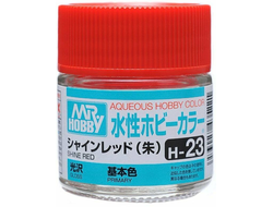 Mr. Hobby: Краска акриловая H23 "Shine Red Gloss"