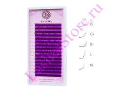 Ресницы цветные ENIGMA «PURPLE» - MIX (16 линий)