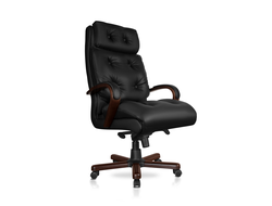 Кресло Sumon (Сумон) XL, натуральная кожа, черный