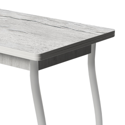 Дуэт 4 Стол обеденный 600*800 раскладной дуб канадский/белый муар 1,1