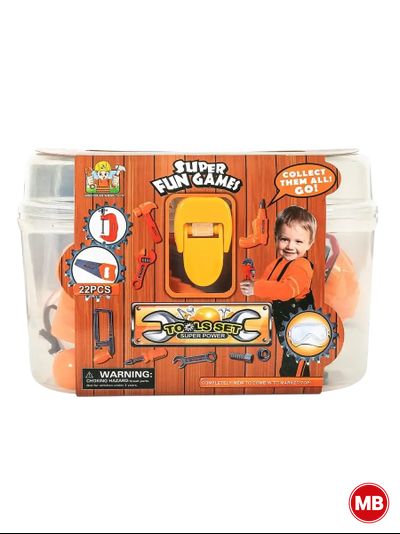 Детский набор инструментов в кейсе (22 элемента)