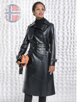 Демисезонный утеплённый плащ норвежского бренда Fergo Norge F-128-black