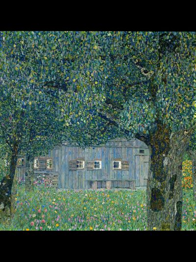 Купить греющую картину с фото репродукции Густава Климта Имение в верхней Австрии