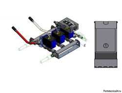 Сателлит пена-смыв-дез. AD 45-B, пневмопрекл.(децентр.) 40 бар, вход 1/2 ш, выход 1/2 ш. макс 40 бар
