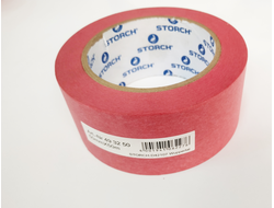 Лента малярная Premium Das Rote бумажная сверхтонкая красная Storch