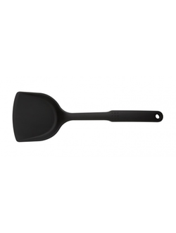 Лопатка для антипригарных поверхностей 31 см, изогнутая, рабочая часть 10*9 см, пластик, широкая