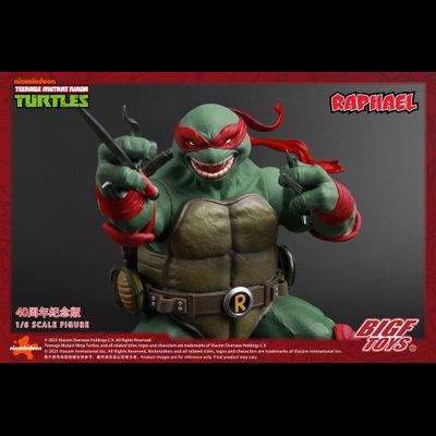 ПРЕДЗАКАЗ - Черепашка Рафаэль (Teenage Mutant Ninja Turtles, Черепашки-Ниндзя) - Коллекционная фигурка 1/6 TMNT Raphael 40th Anniversary (BIGF-002) - BIGFTOYS ?ЦЕНА: 26500 РУБ.?