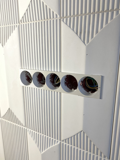 Гипсовая 3D панель "Гранд" (монтаж, фото вблизи 3)