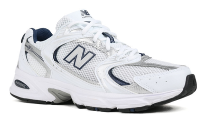 New Balance 530 Белые с серым спортивные