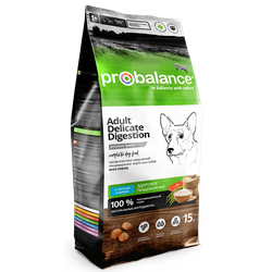 Корм Probalance Delicate Digestion для собак c чувствительным пищеварением, лосось 15 кг