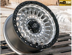 Комплект дисков R17 8,5J ET-12 5*127 FBX 357-7 Серебро с черным ободом (R711)