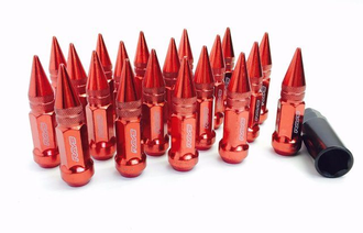 Комплект гаек Rays пули конус 12*1,25 красный HEX 17