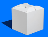 Коробка для торта б/о с/р (МГК, белая), 240*240*200мм