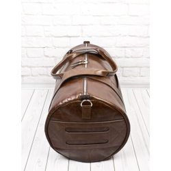 Кожаная дорожная сумка Faenza Premium brown (арт. 
4033-02)