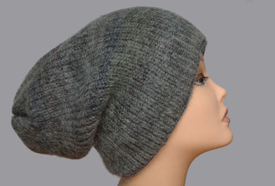 темно - серая итальянская шапка бини Визио 6186 фото