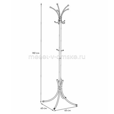 Вешалка-стойка Корона разборная