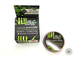 Тайская зубная паста  с углем Bio Way на основе трав и угольной пудры с экстрактом гвоздики. 25g.