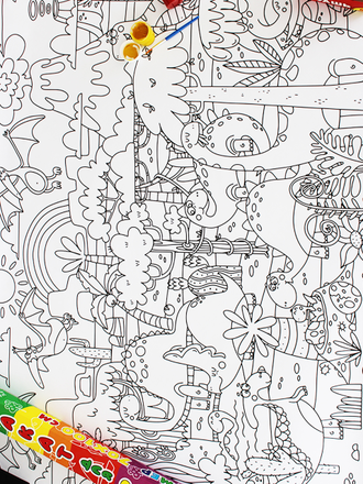 ПЛАКАТ ДЛЯ РИСОВАНИЯ "РАСКРАСКА"