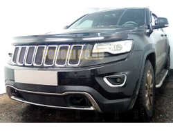 Защита радиатора Jeep Grand Cherokee IV (WK2) 2013-2018 (кроме SRT8) black низ